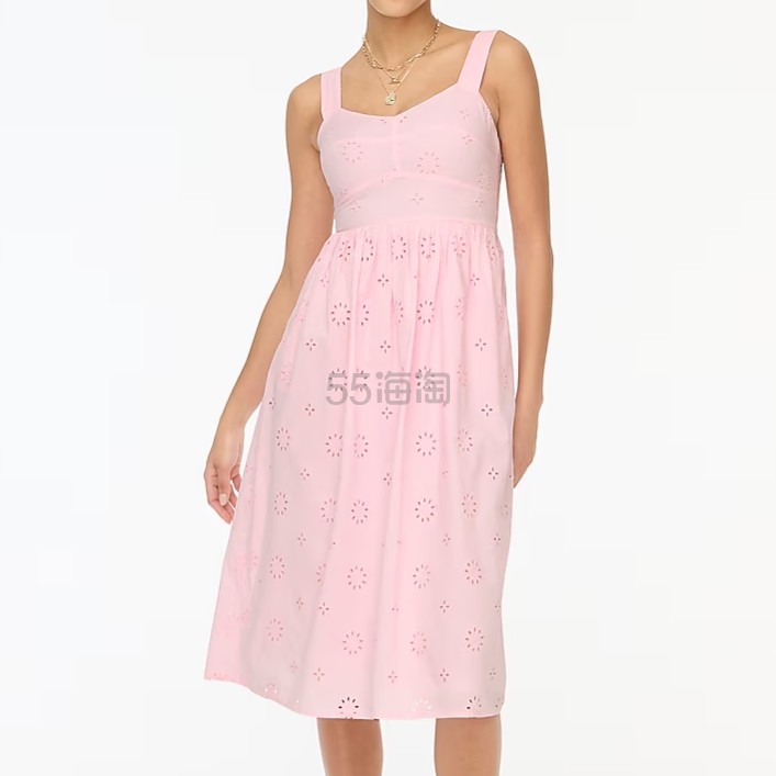 J.crew Eyelet 粉色连衣裙