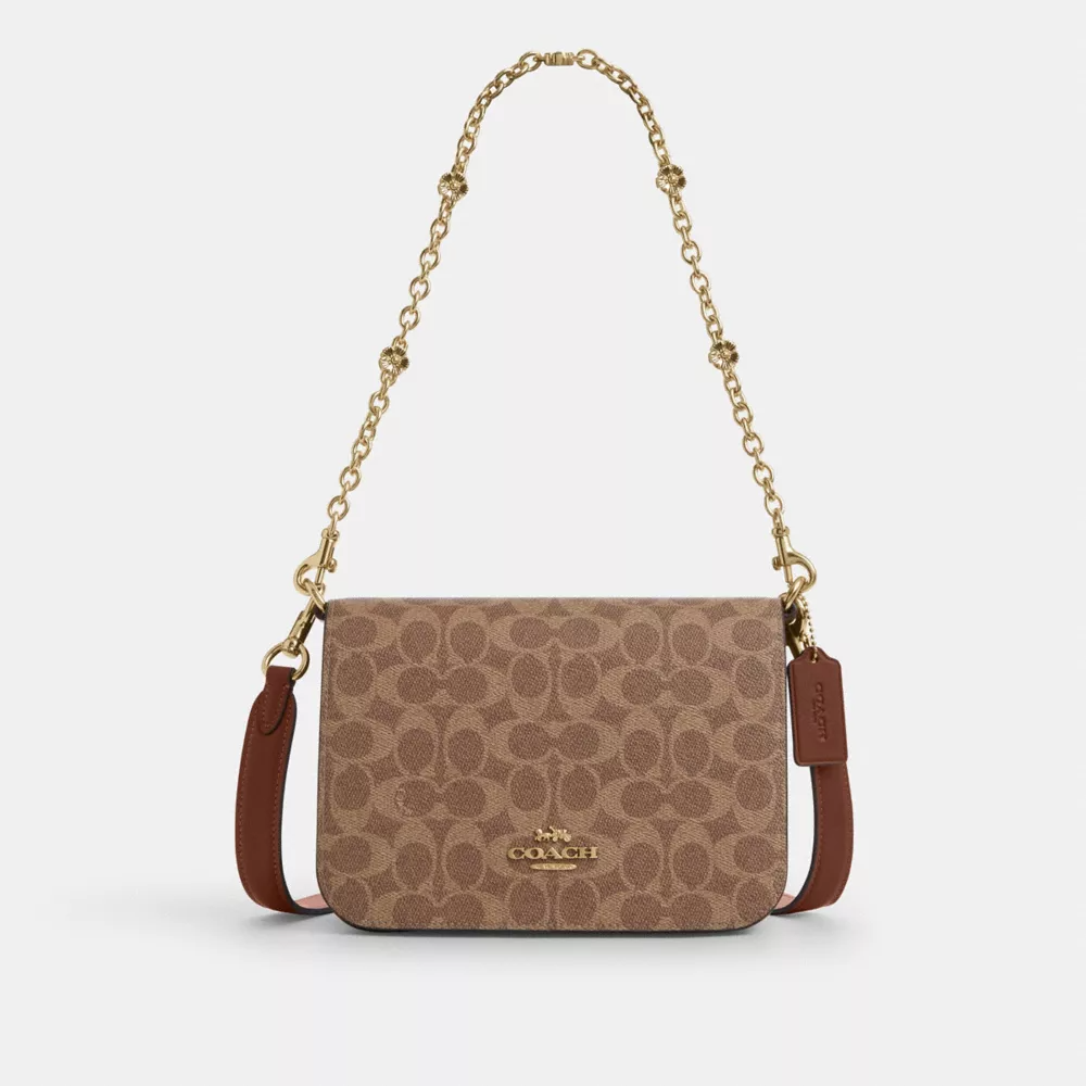 Coach quinn 蔻驰老花单肩包