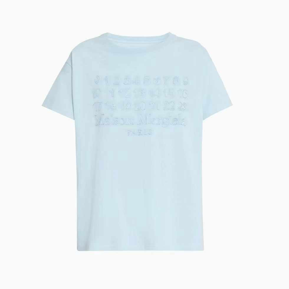 Maison Margiela 马吉拉 Stamp Logo蓝色T恤