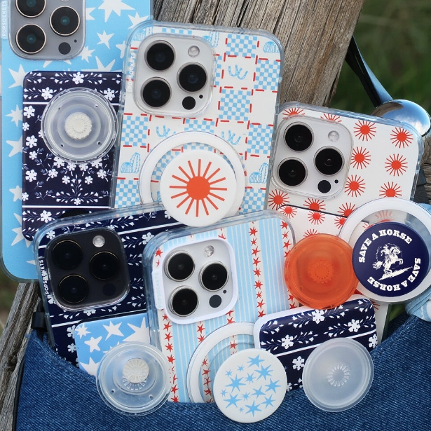 Popsockets 泡泡骚：Bandana Blues 系列手机配饰上新热卖
