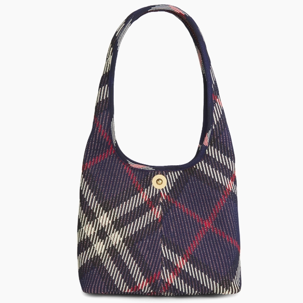 Burberry 巴宝莉 小号格纹针织单肩包