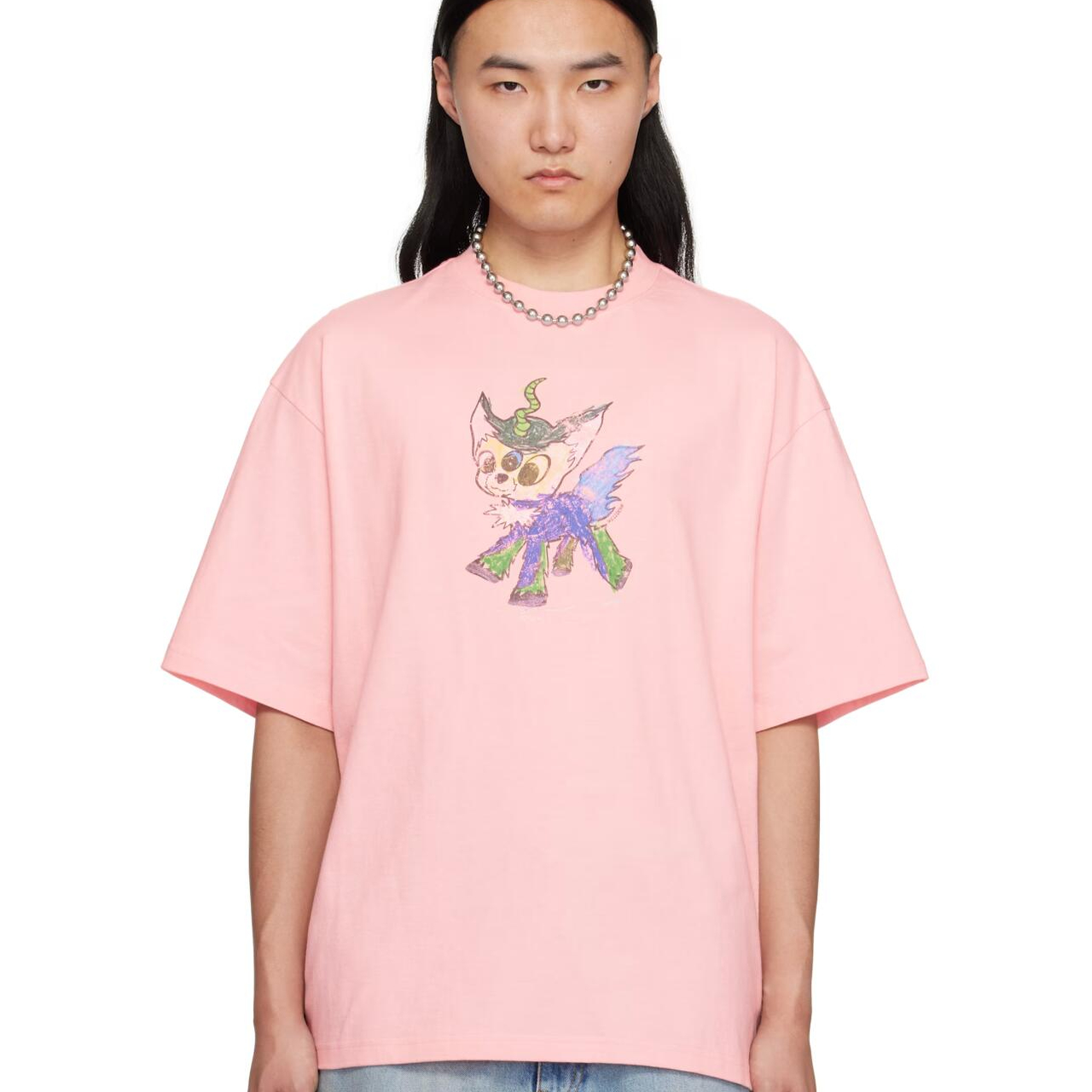 We11done 粉色 Monster T恤
