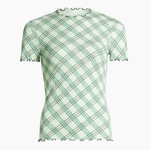 张婧仪同款不同色！Burberry 巴宝莉 格纹短袖