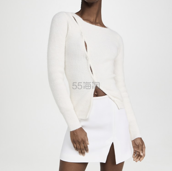 Jacquemus La Maille Pau 不对称毛衣