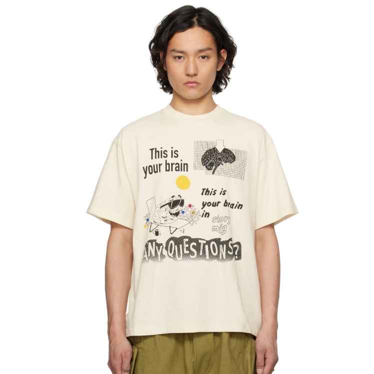 Story mfg. 灰白色 Grateful SS T 恤