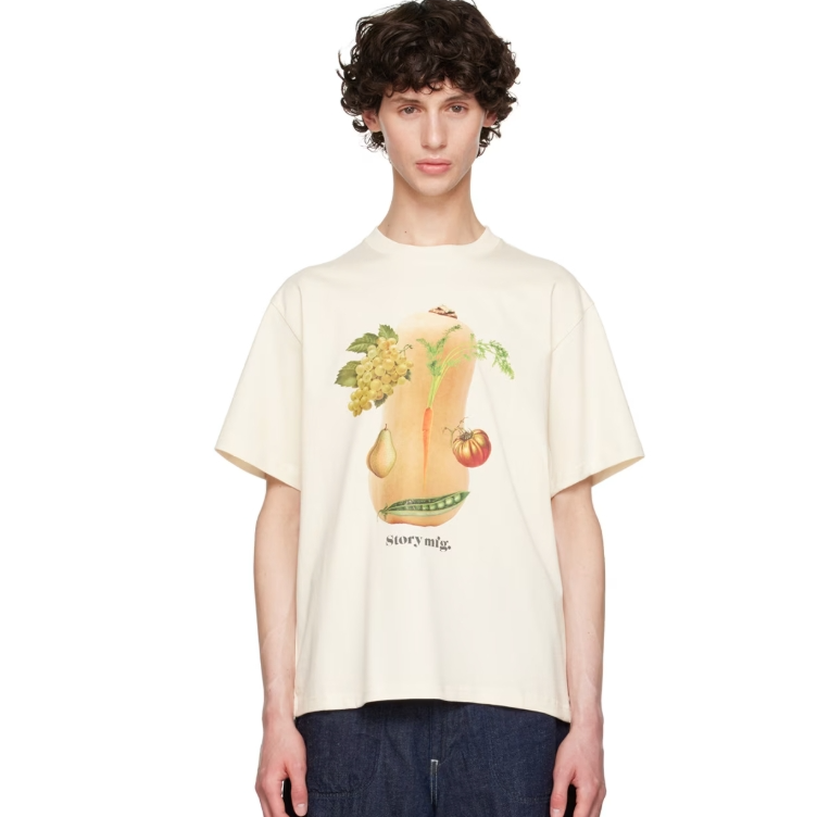 Story mfg. 米色 Grateful T 恤