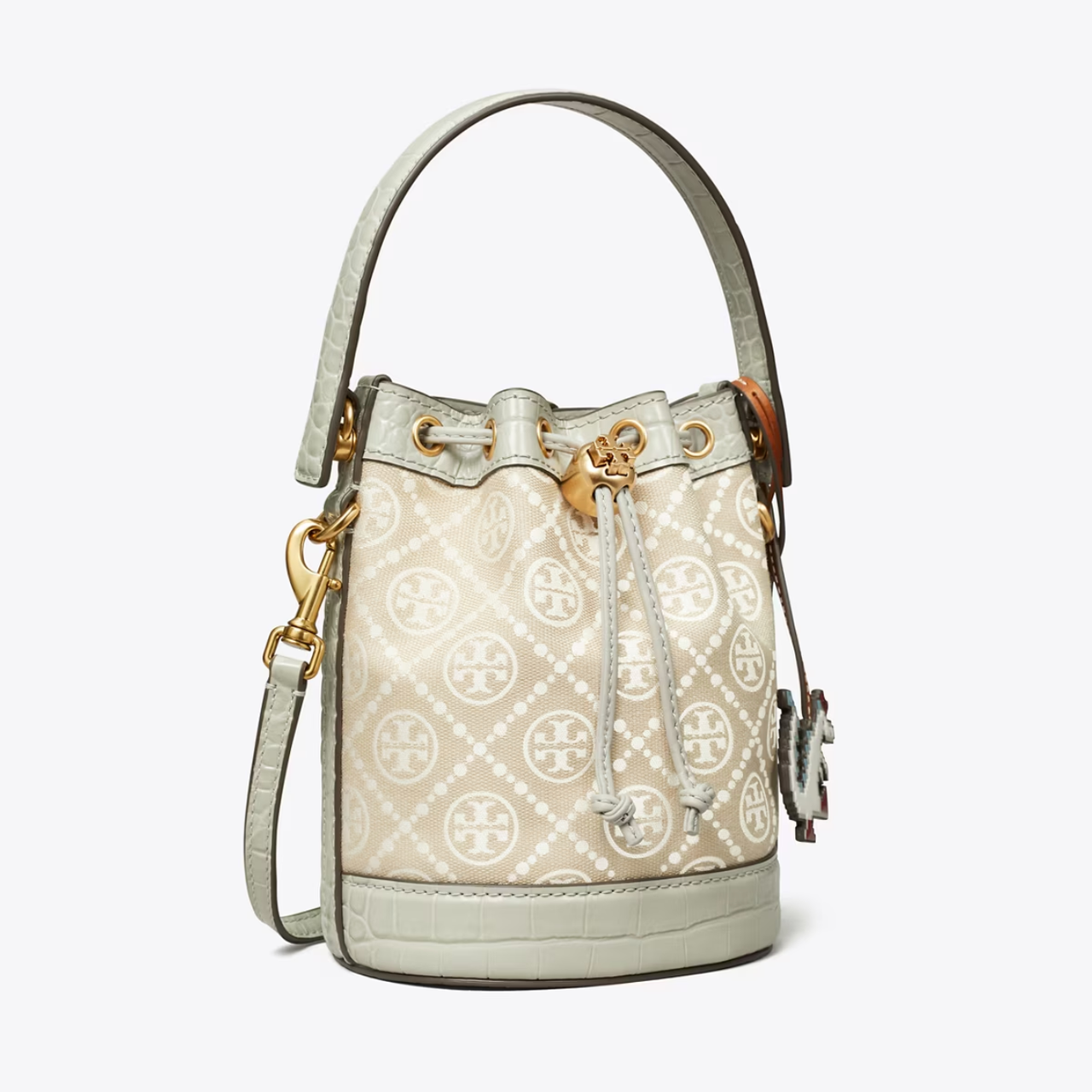 Tory burch T Monogram 龙年限定迷你水桶包