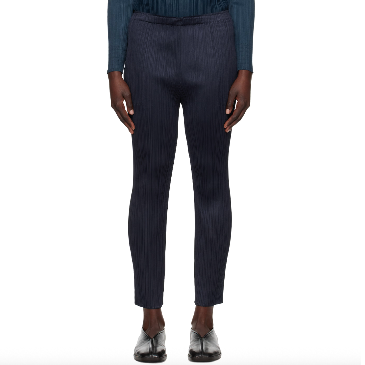 PPIM 经典藏青色直筒裤