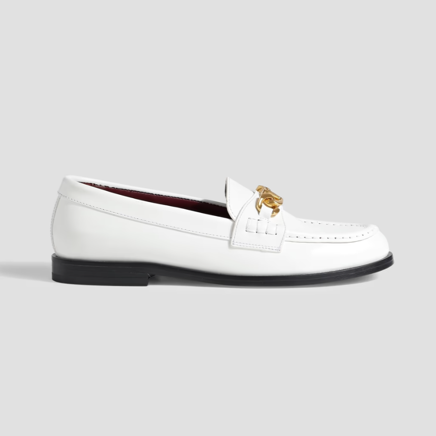 VALENTINO GARAVANI 华伦天奴白色VLOGO乐福鞋