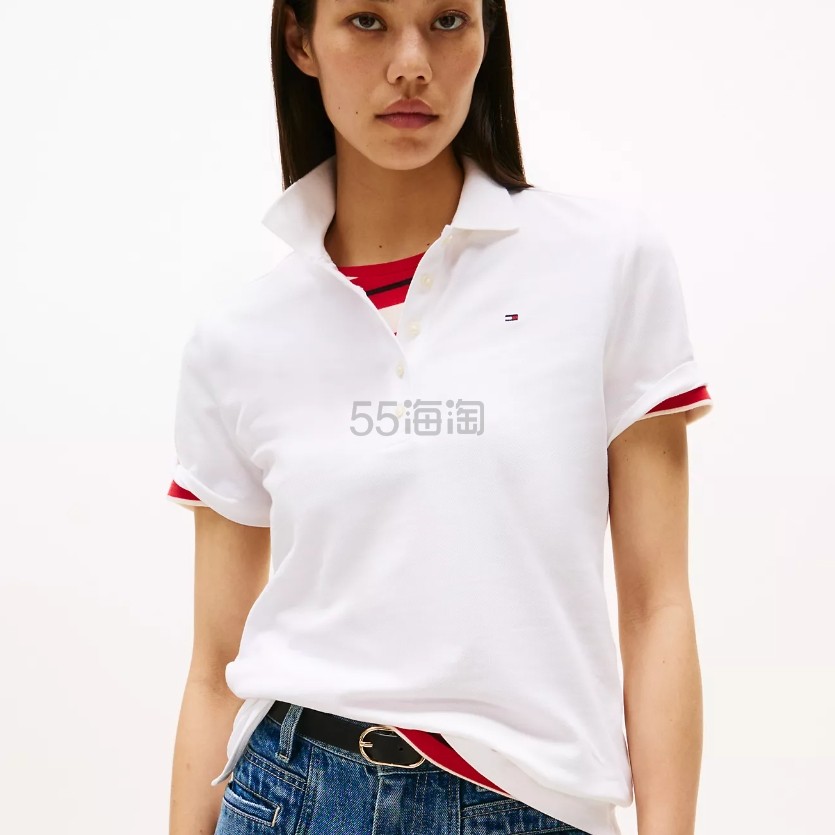 TOMMY HILFIGER 弹力棉质Polo 衫