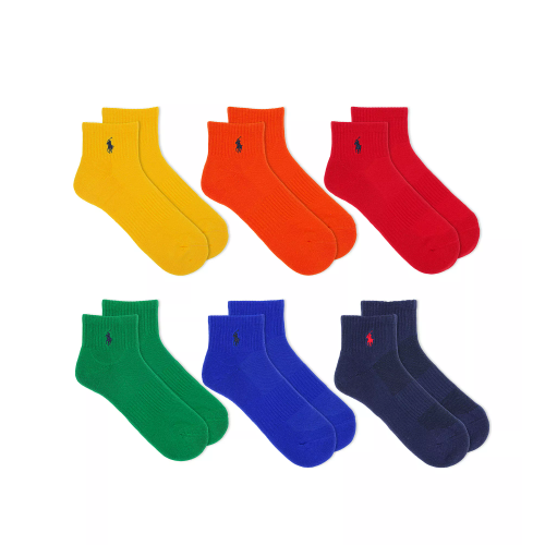热卖！Polo Ralph Lauren 拉夫劳伦小马标袜子*6 共六色