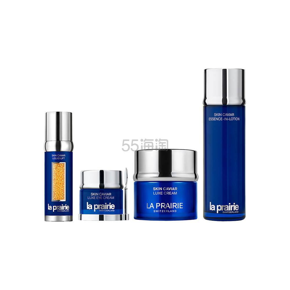LA PRAIRIE 鱼子精华面部紧致奢华 紧颜液 50ml + 眼霜 20ml +紧致面霜 50ml +精萃露 150ml+赠品
