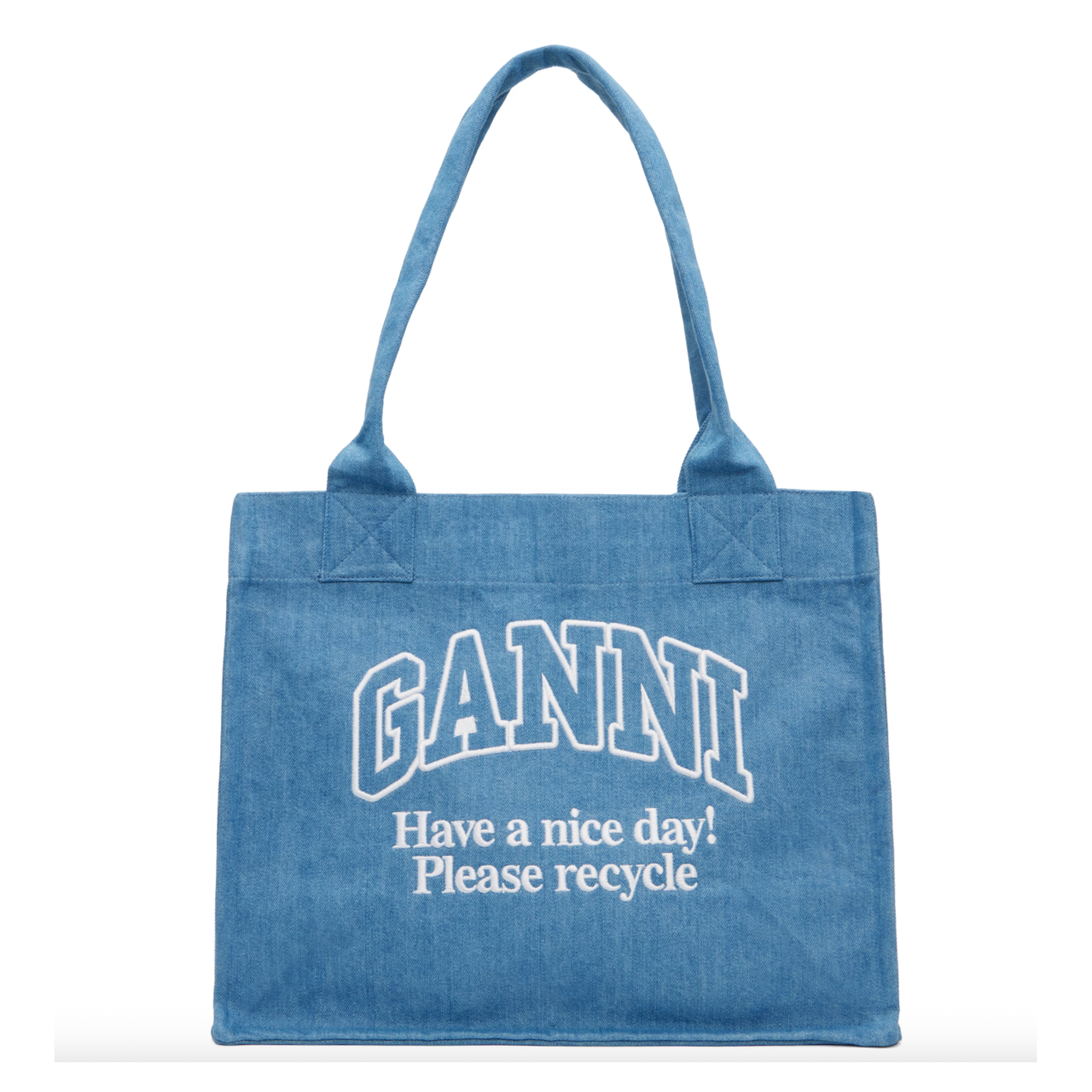Ganni 牛仔托特包