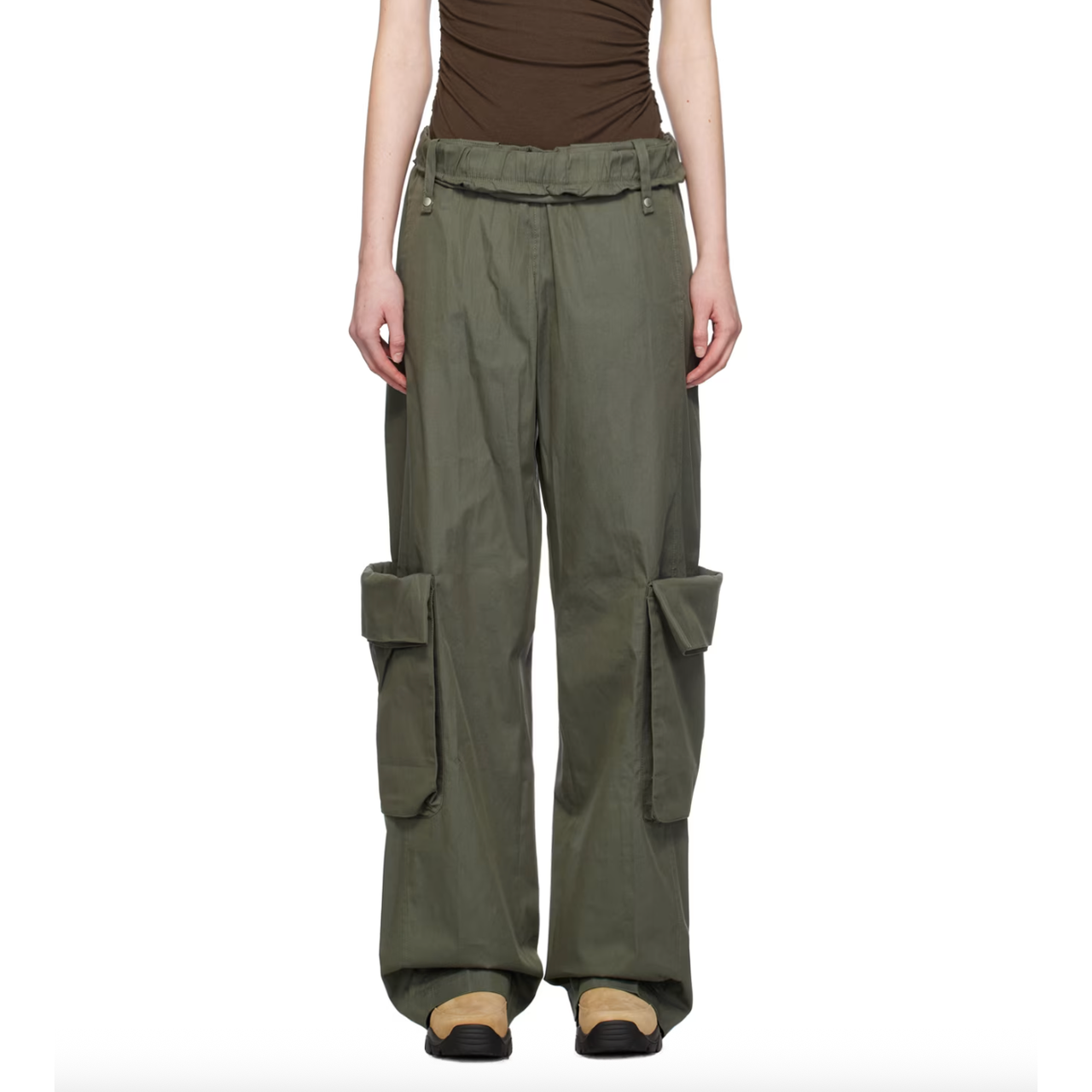 OPEN YY 卡其绿工装裤