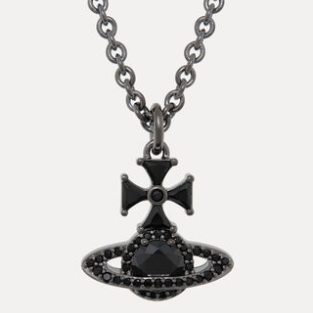 Vivienne Westwood 西太后 纯黑土星项链