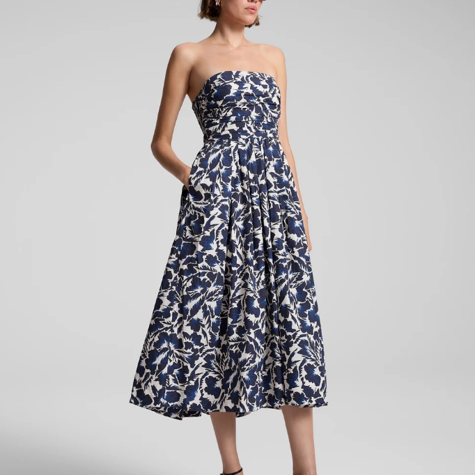 A.L.C Tate 花卉抹胸连衣裙