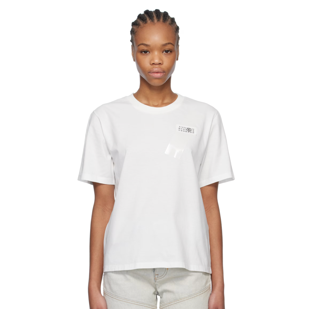 MM6 Maison Margiela 胶带logo款正肩T恤