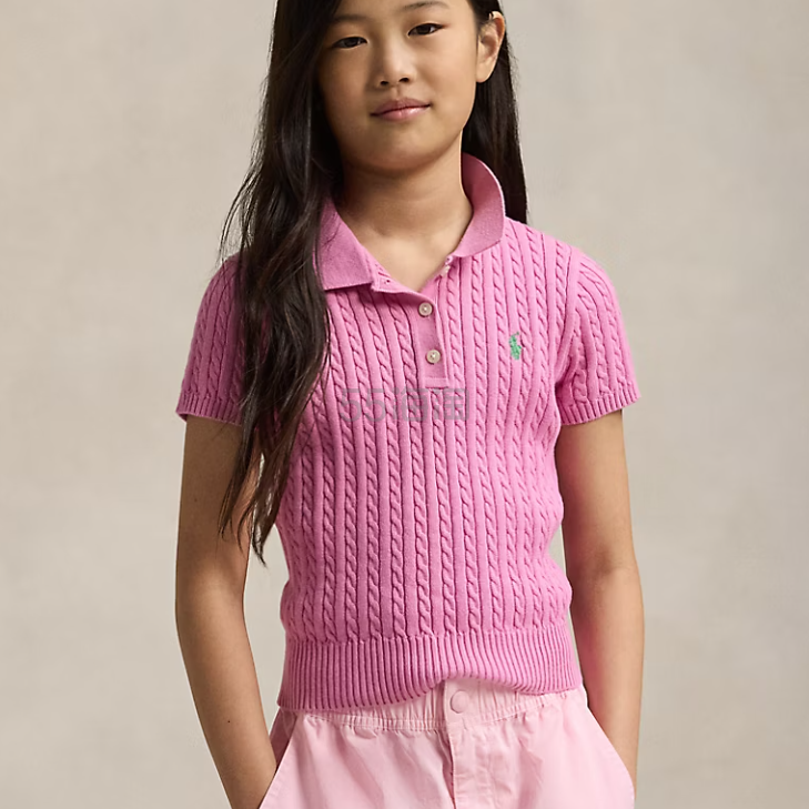 Polo Ralph Lauren 拉夫劳伦大童款绞花Polo短袖