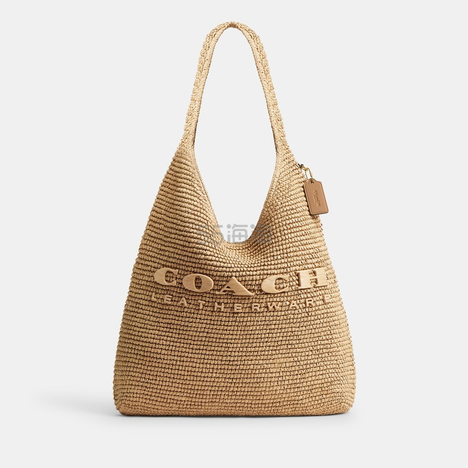 Coach Brooklyn 39 Straw 草编托特包