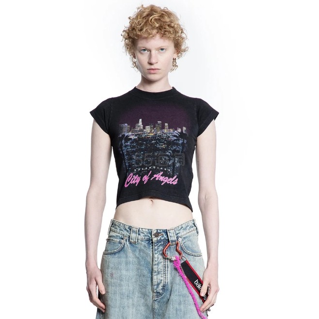 BALENCIAGA 巴黎世家 City Of Angels 短款紧身上衣