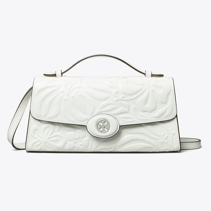 Tory Burch 汤丽柏琦 Robinson 压花斜挎包 小号