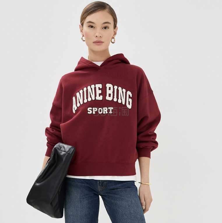 Anine Bing Logo 帽衫