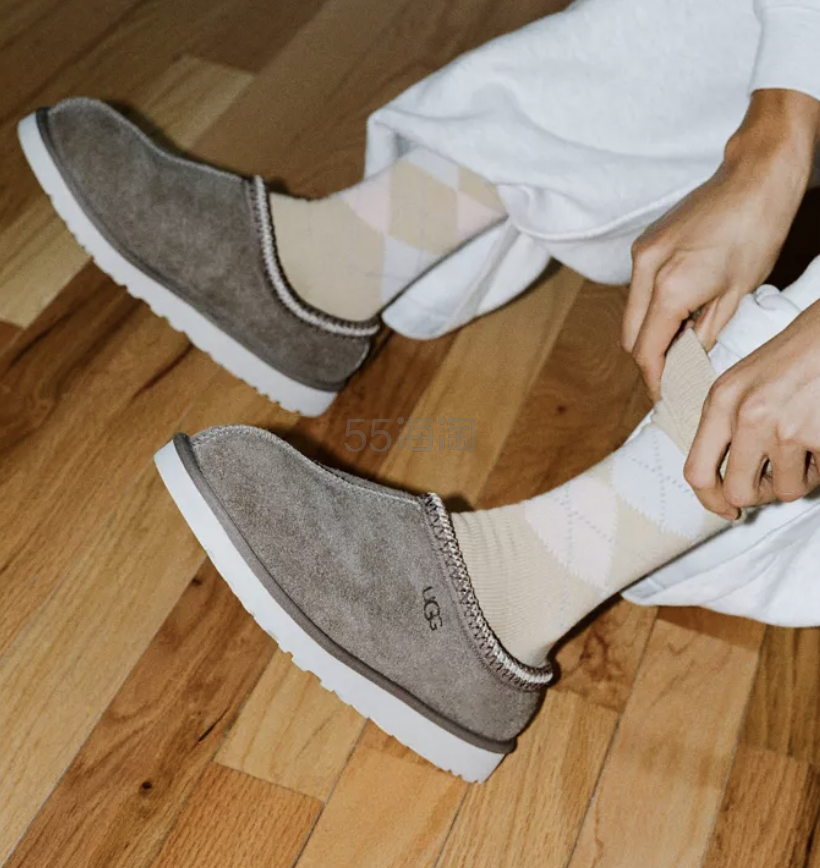 UGG Tasman Shaggy 男款拖鞋