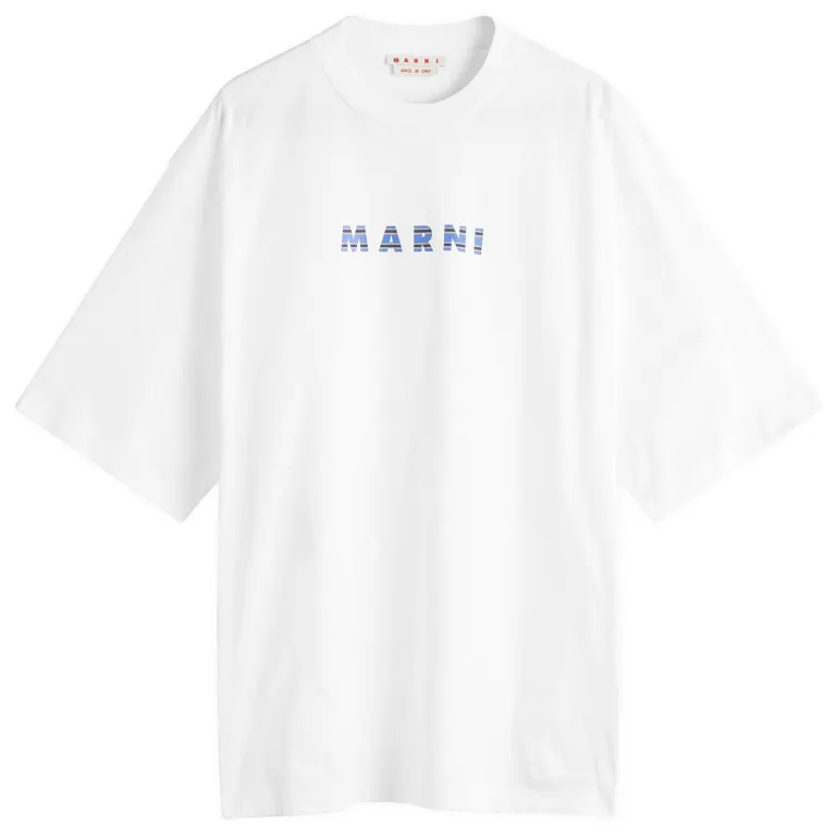 Marni Logo 条纹短袖