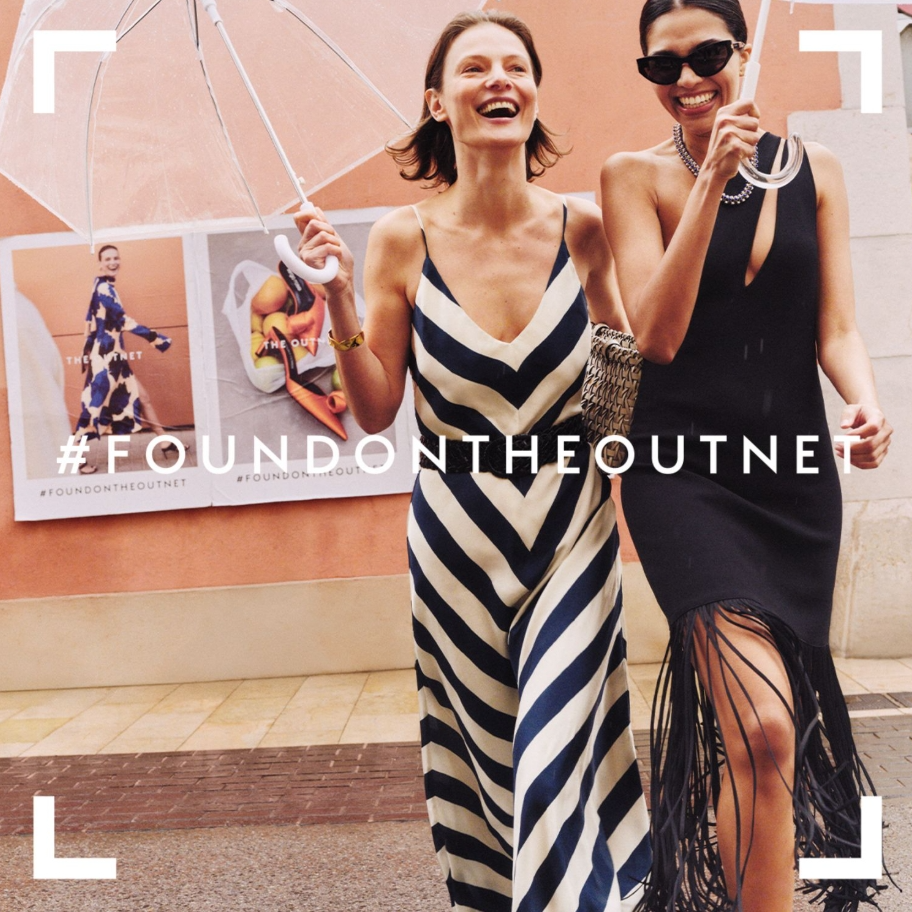 THE OUTNET 美站：夏促时装热卖 DVF 印花中长半身裙$126