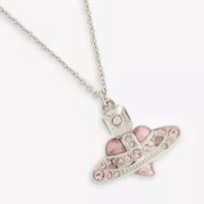 Vivienne Westwood 西太后 粉色爱心土星项链