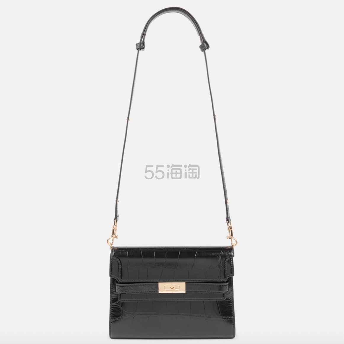 Tory Burch Lee Radziwill Croc Embossed 单肩包