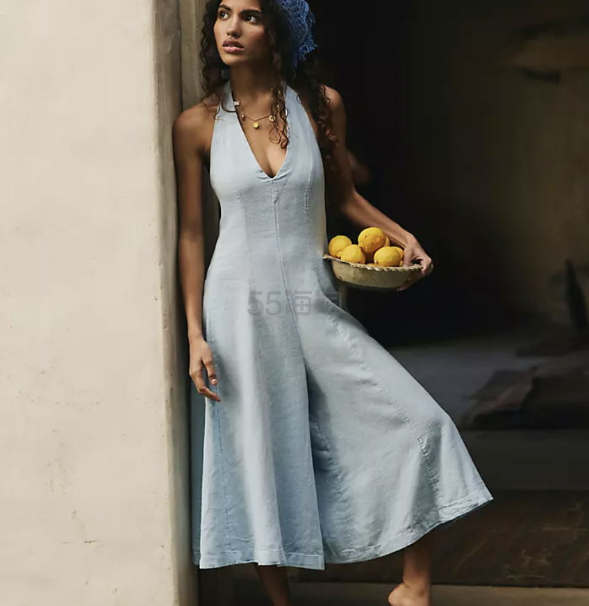 Free People Reese 亚麻连体裤