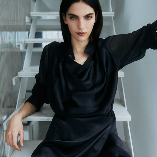 Helmut Lang：小众设计师品牌促销！挂脖连衣裙$180 短袖$46.4