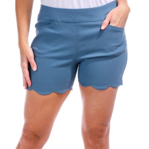 FIT SIGHT 花边紧身短裤 蓝色