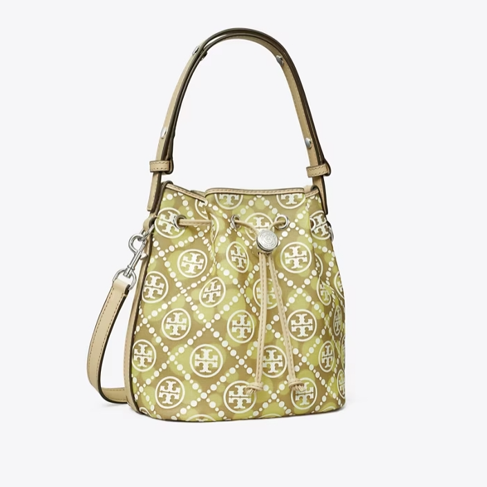 Tory burch 汤丽柏琦 水桶包 芥末绿