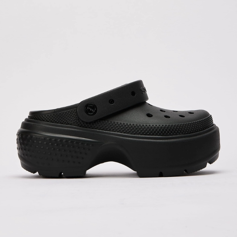 CROCS 卡骆驰雪屋洞洞鞋 黑色 W6有货