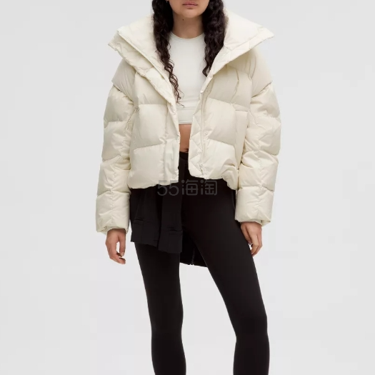 一衣两穿！lululemon 可拆卸羽绒服 白色