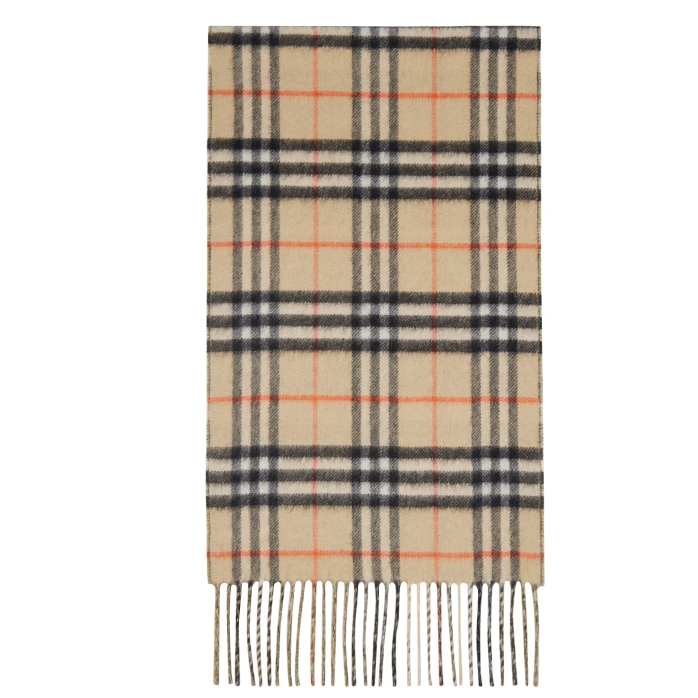 Burberry 格纹羊绒围巾