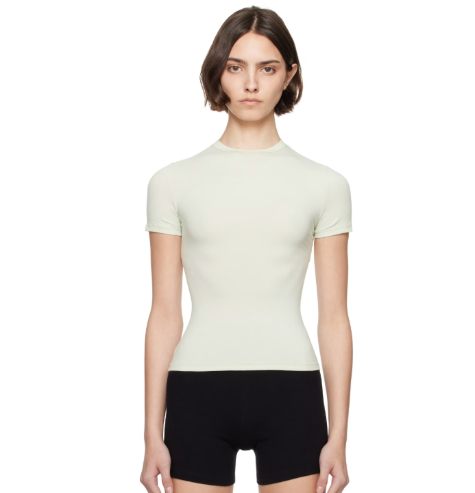 SKIMS 绿色 Cotton Jersey T 恤