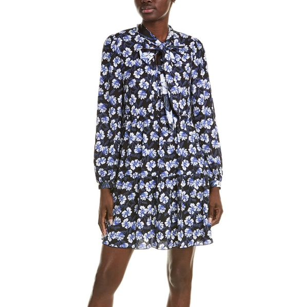 DVF Romi 连衣短裙 蓝色碎花