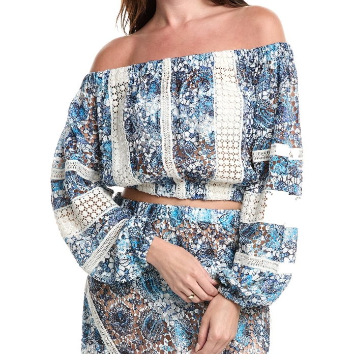 Ramy Brook Aiyana 民族风 一字肩上衣