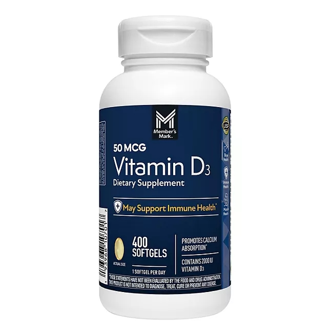 Member's Mark 维他命D 400粒