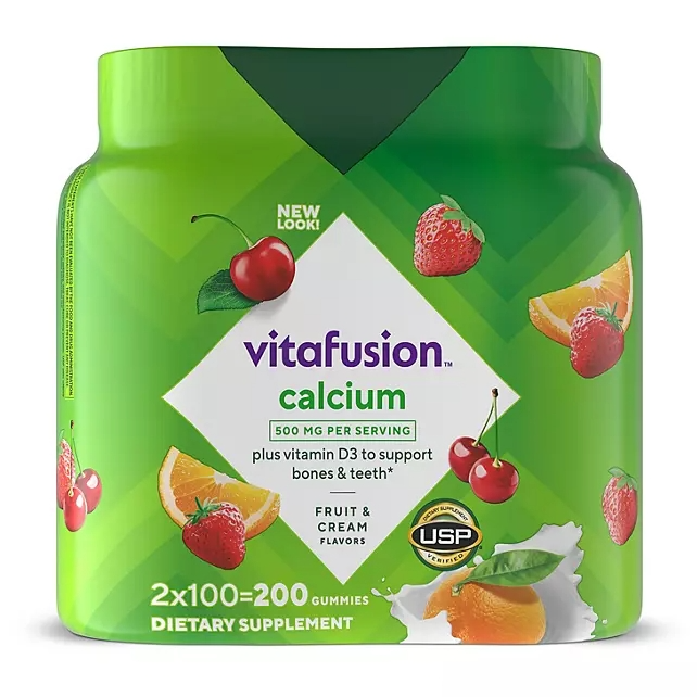 Vitafusion 钙+维他命D 软糖