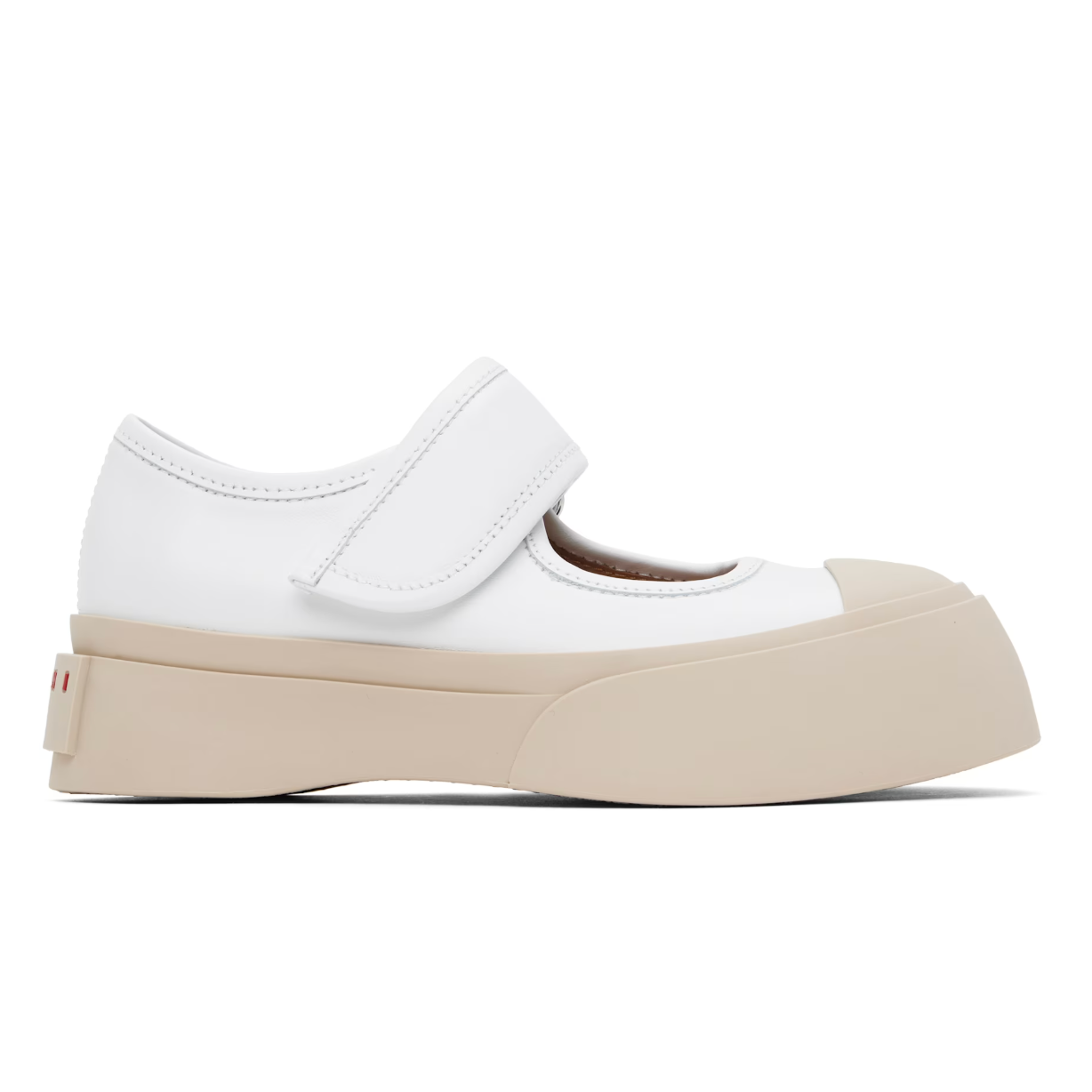 Marni 白色玛丽珍鞋