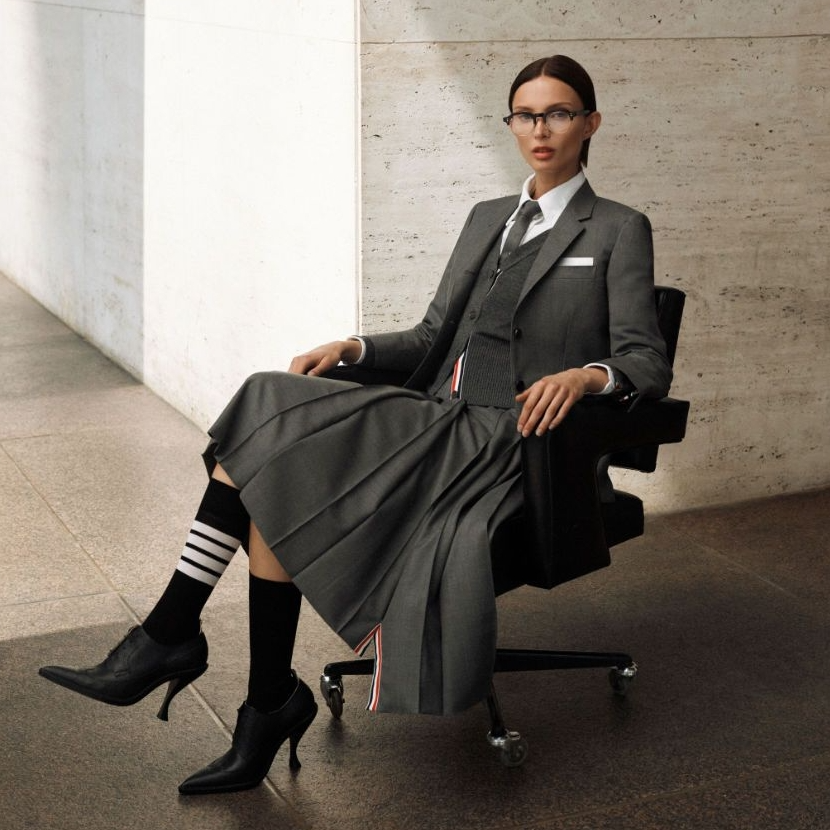 THE OUTNET 美站：THOM BROWNE 夏日上新 衬衫$129 短裤$176