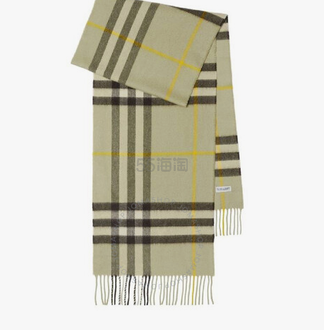 Burberry 格纹羊绒围巾