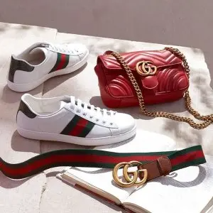 Rue La La：Gucci 经典款专场 老花腰带$400