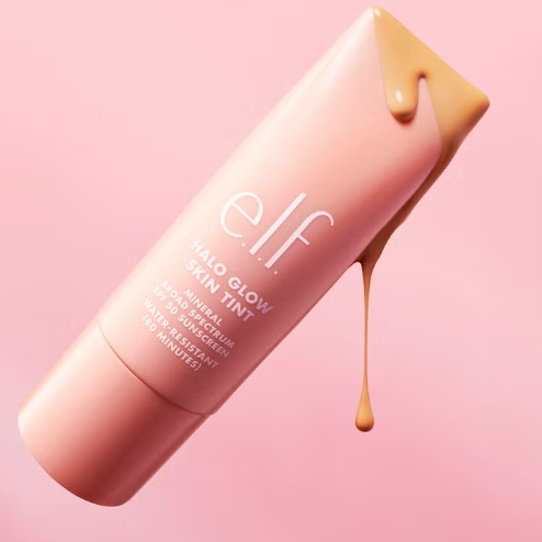 上新！e.l.f. Halo Glow Skin Tint SPF 50 保湿防晒霜