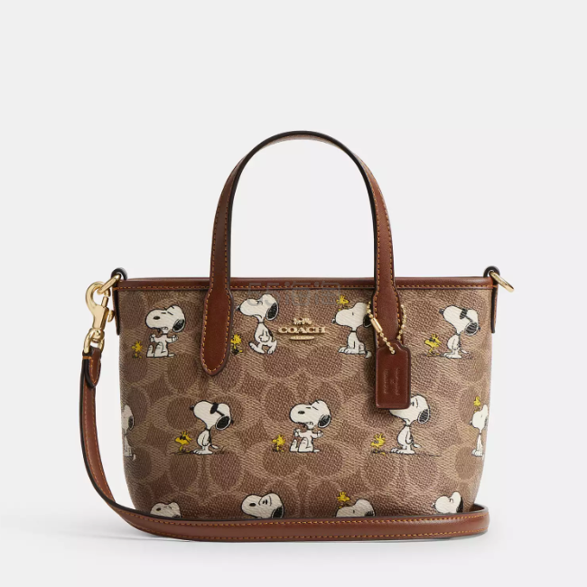 Coach X Peanuts City Mini 托特包