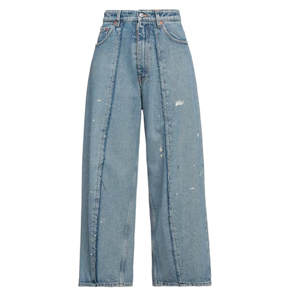 MM6 MAISON MARGIELA 蓝色做旧牛仔裤